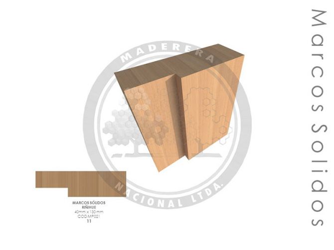Marco Sólido Riñihue 40mm x 130mm MP021
