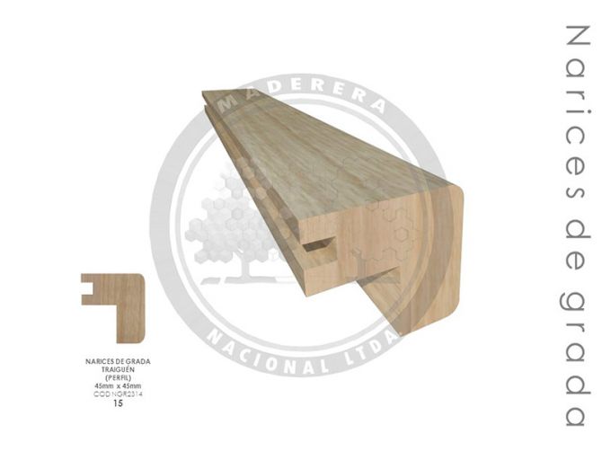 Nariz de Grada Traiguén (perfil) 45mm x 45mm