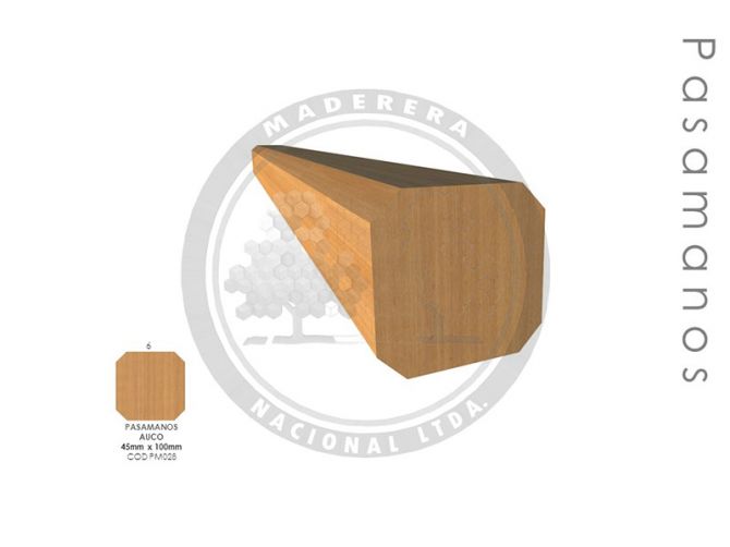 Pasamanos Auco 45mm x 100mm