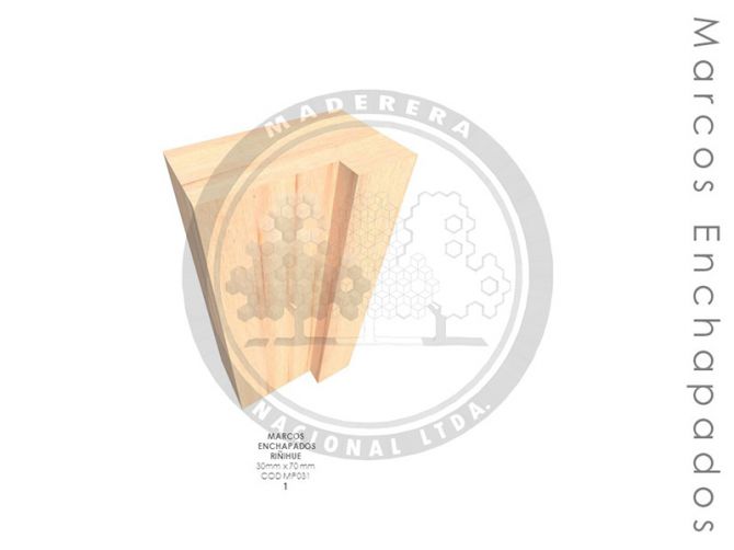 Marco Enchapado Riñihue 30mm x 70mm