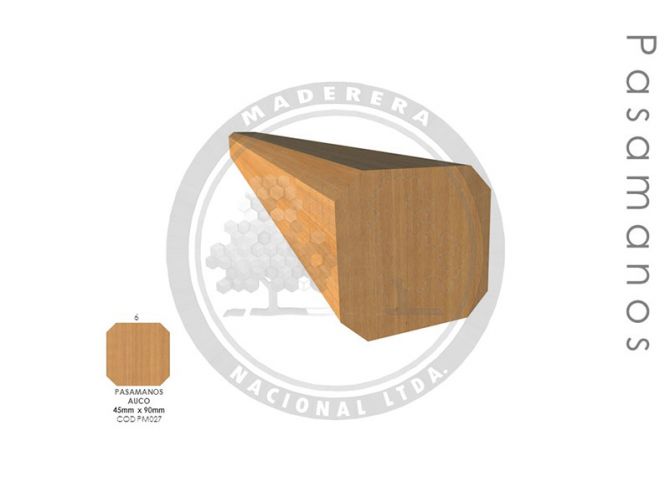 Pasamanos Auco 45mm x 90mm