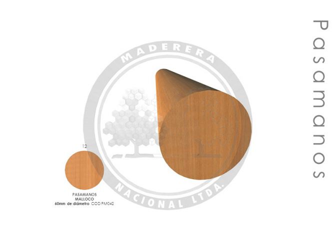 Pasamanos Malloco 60mm