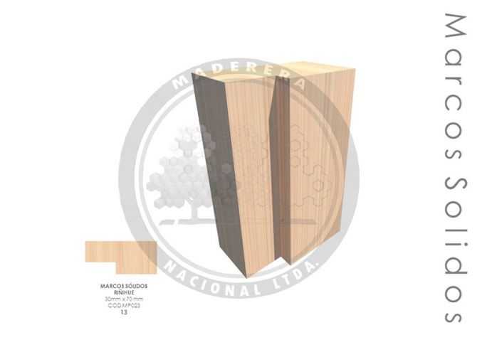 Marco Sólido Riñihue 30mm x 70mm MP023