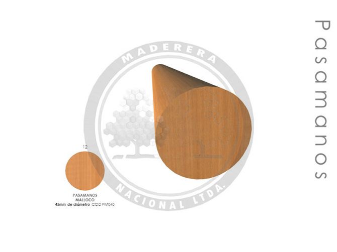 Pasamanos Malloco 45mm