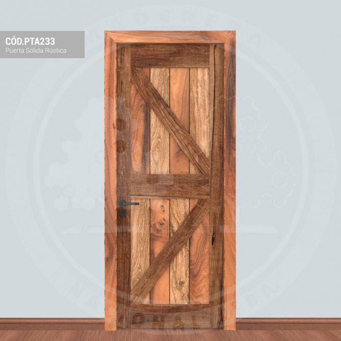 Puerta Sólida Rústica PTA233