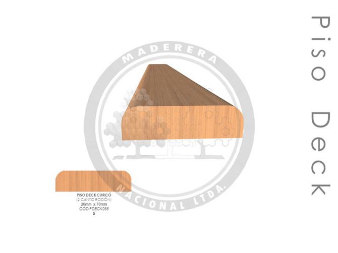 Piso Deck Curicó 20mm x 70mm