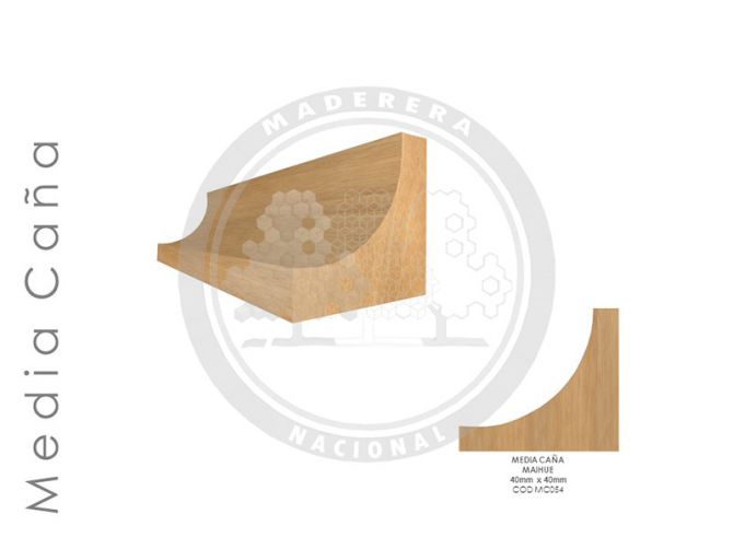 Media Caña Maihue 40mm x 40mm