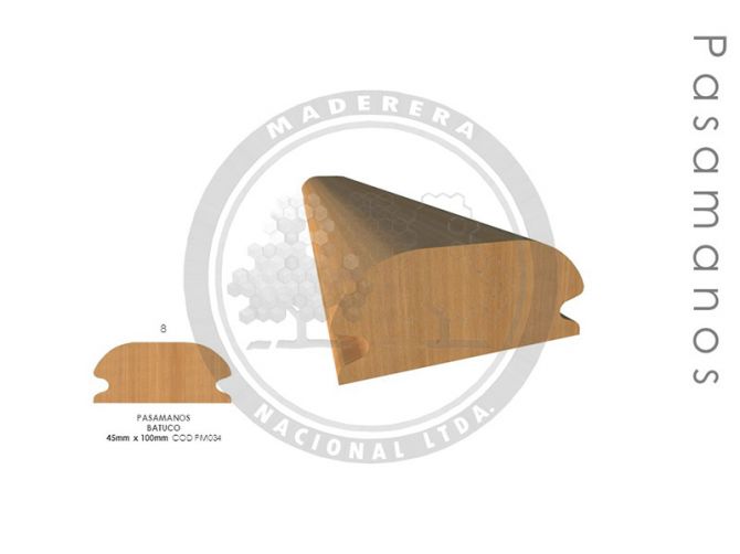 Pasamanos Batuco 45mm x 100mm